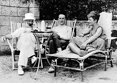 Constantin Brancusi, Marcel Duchamp si Mary Reynolds in Villefranche, Franta in 1929